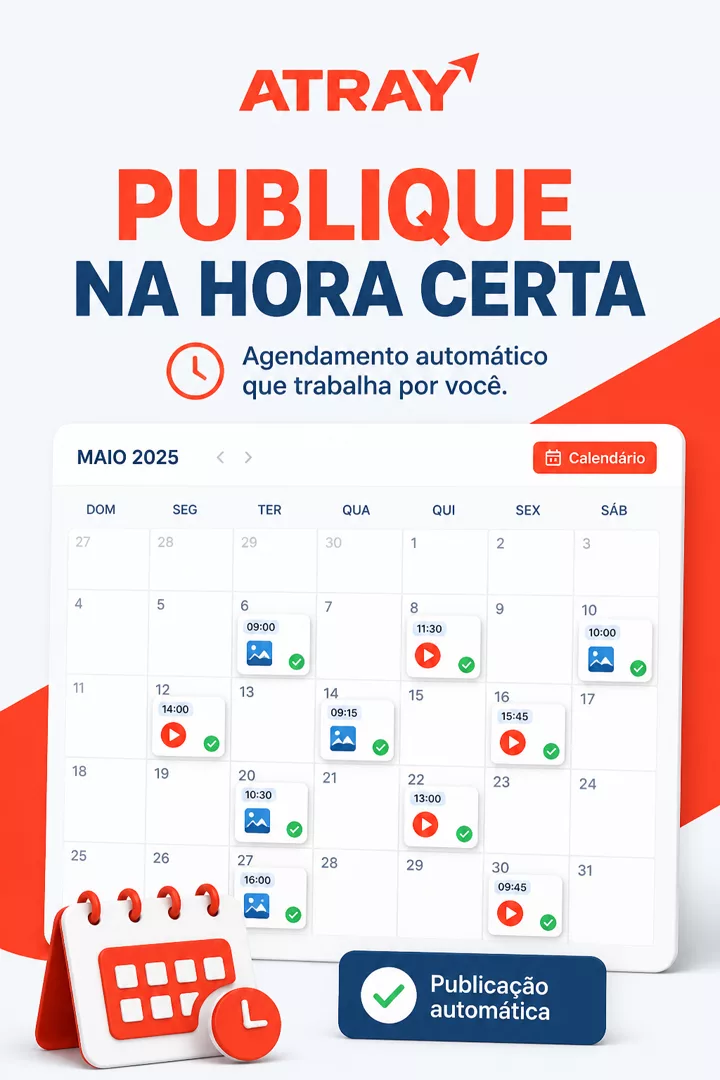 Post gerado pela ATRAY sobre agendamento automático