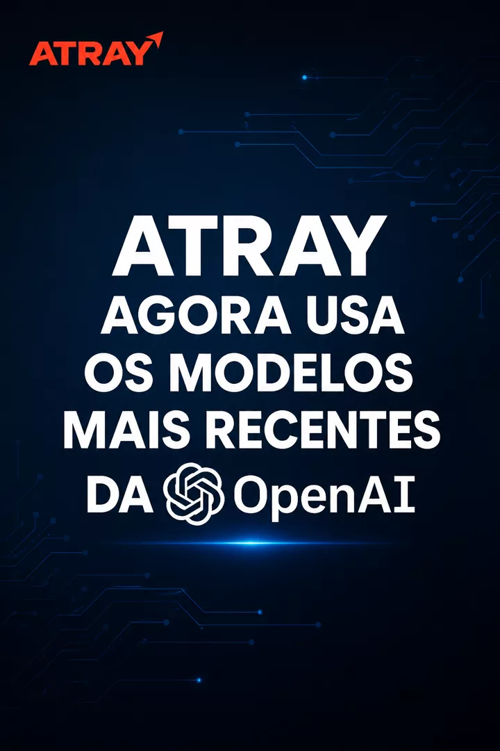 Post gerado pela ATRAY anunciando os modelos mais recentes da OpenAI