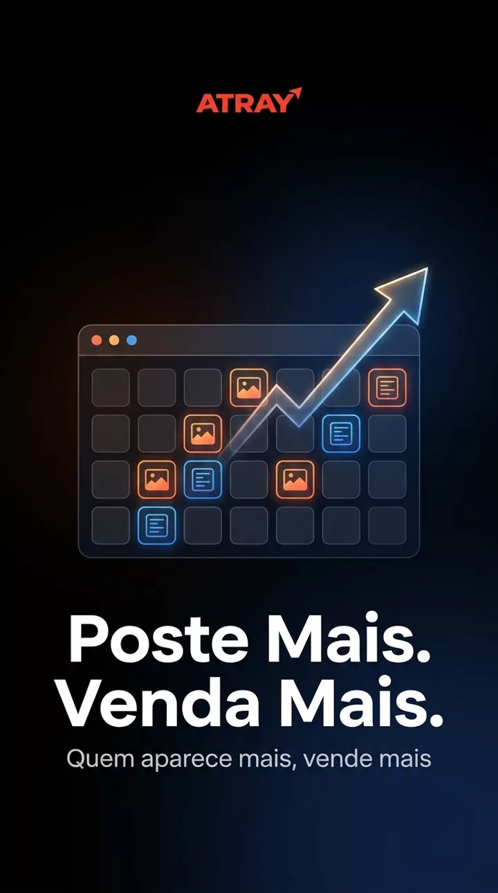 Post gerado pela ATRAY sobre presença digital e vendas